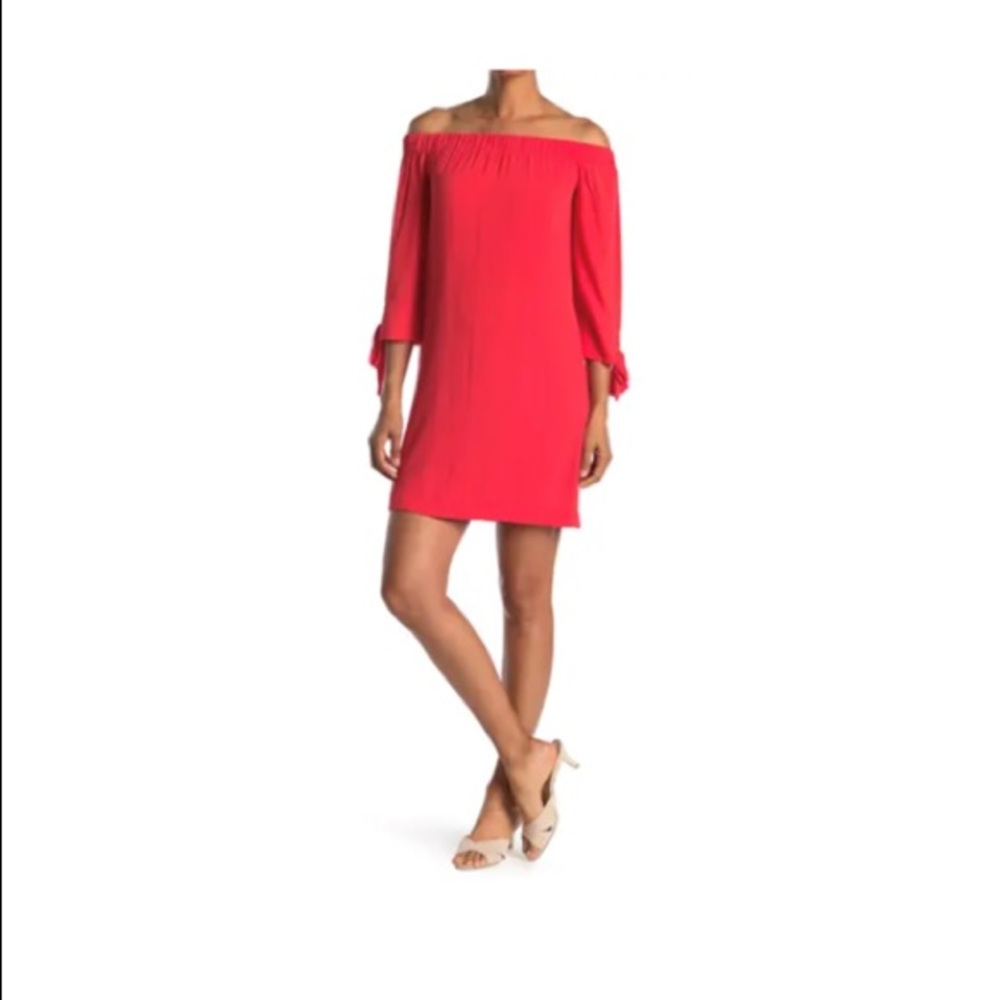Vince Camuto red off the shoulder dress NWT